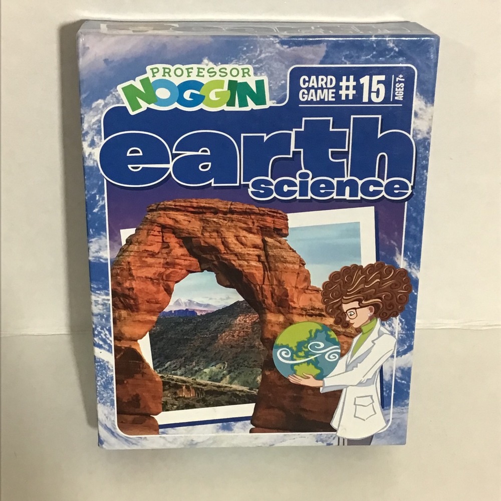 Professor Noggin Earth Science Card Game 15 Outset Media Educational Trivia 7+